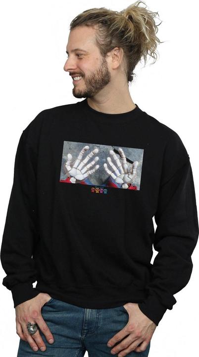 Actual product image Disney Mens Coco Miguel Skeleton Hands Sweatshirt (M)