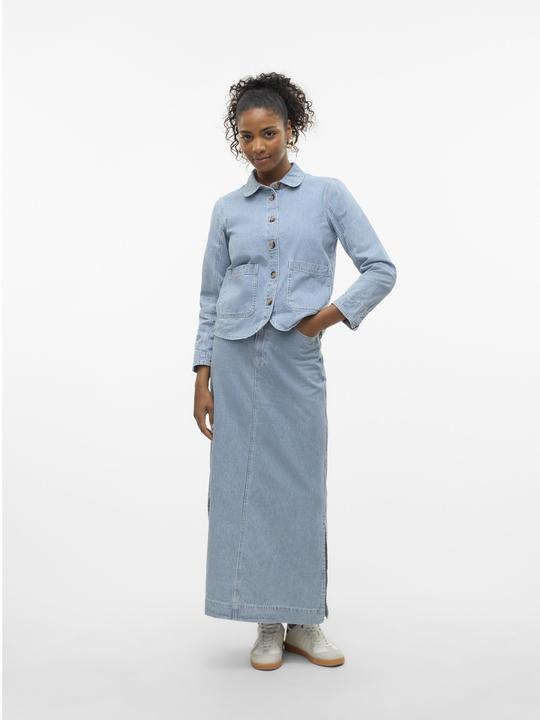 Produktbild Vero Moda VMBIRKLEY Mittlere Taille Langer Rock Jeansrock (L)