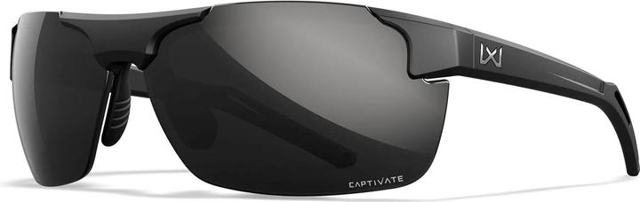 Produktbild Wiley X WX PRIME Lenses: CAPTIVATE™ Polarized black Mirror, Frame: matte black (Matte Black, CAPTIVATE™ Polarized black Mirror)