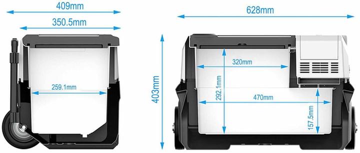 Produktbild Koor Kompressor-Kühlbox ACUX-R 30 mit Powerbank (30 l)
