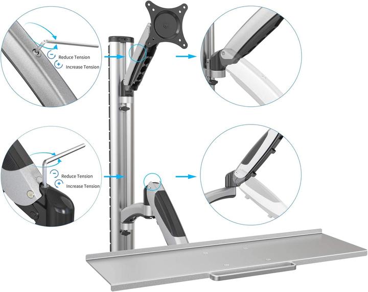 Produktbild Digitus Flexibler Arbeitsplatz,Wandm. (Wand, 27")