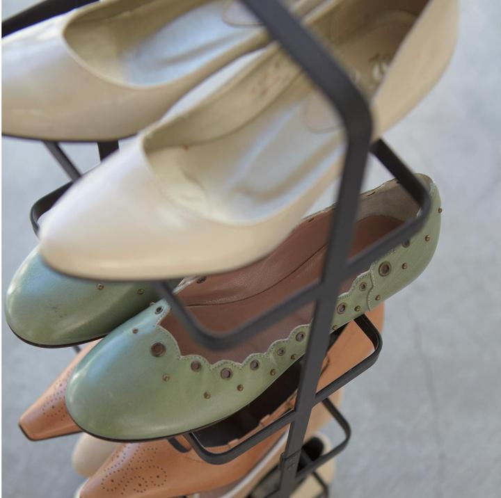 Actual product image Yamazaki TOWER high shoe rack (22 x 18 x 77.5 cm)