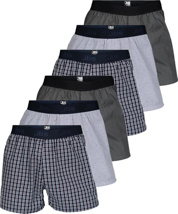 JBS 6er Pack Organic Cotton Boxershorts (M, 6er Pack)