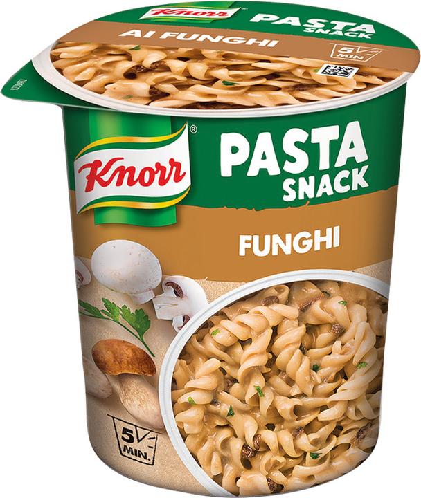 Image du produit Knorr Pasta Snack Funghi Gobelet avec sauce crémeuse, plat cuisiné instantané, prêt en 5 minutes (85 g)