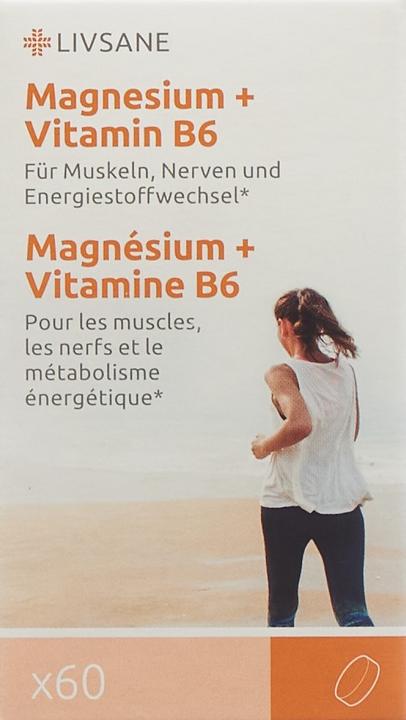 Produktbild Livsane Magnesium + Vitamin (60 Stück, Tabletten, 75 g)