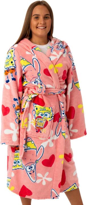 Actual product image Spongebob Squarepants Womens/Ladies Hooded Robe (M)
