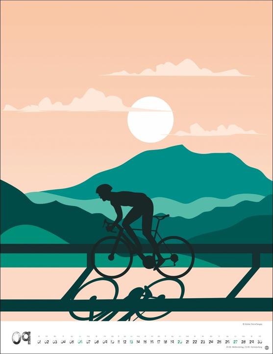 Produktbild Bike Art Posterkalender 2026 (34 x 44 cm, Harter Einband, Deutsch)