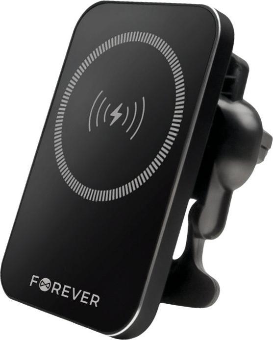 Actual product image Forever car holder for air vent MACH-100 magnetic with wireless charging black 15W