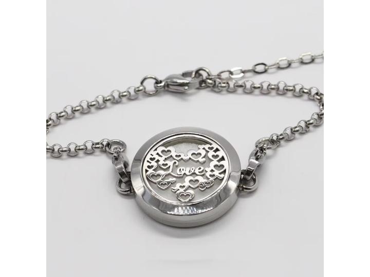 Immagine prodotto Zen Arôme Bracciale per gioielli profumati No.1 diffusore per olio essenziale, profumo - acciaio inossidabile (Metallo, Acciaio inossidabile)