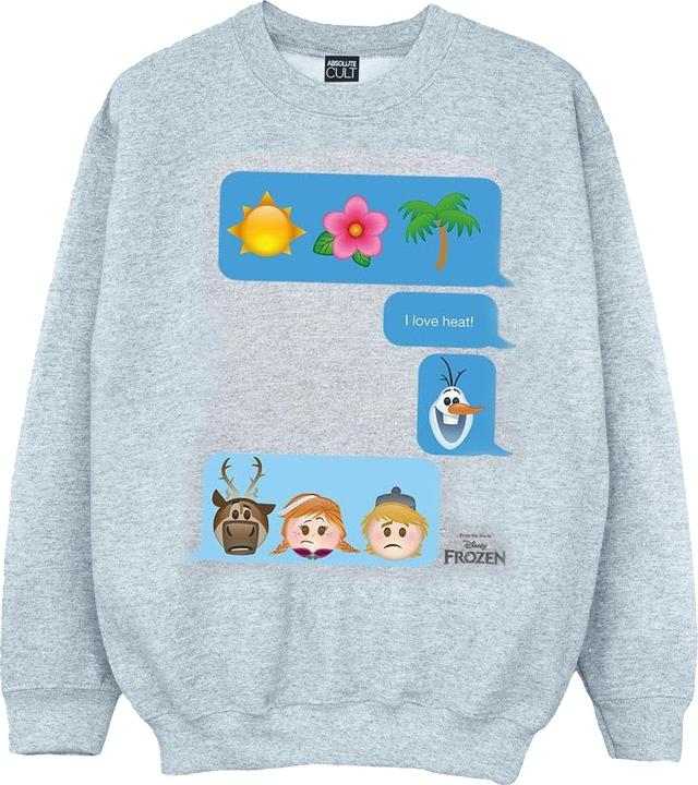 Actual product image Disney Boys Frozen I Love Heat Sweatshirt (128)