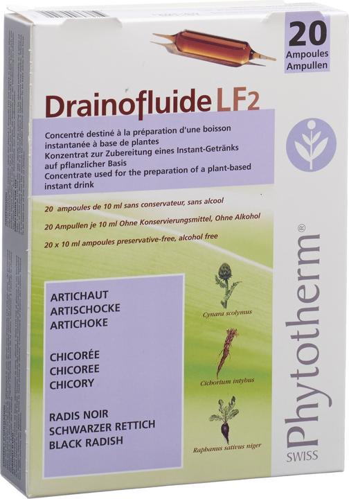 Actual product image Drainofluid Drainofluide Ampullen Leber (20 Piece, Ampoule, 358 g)