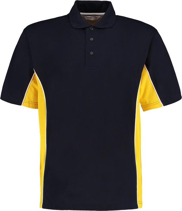 Weiss, Marineblau, Mid gelb