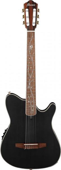 Produktbild Ibanez Tim Henson Signature TOD10N Transparent Black Flat elektrisch-akoestische klassieke gitaar (Konzertgitarre, Fichte, Sapel, Fichtenholz, Walnuss)