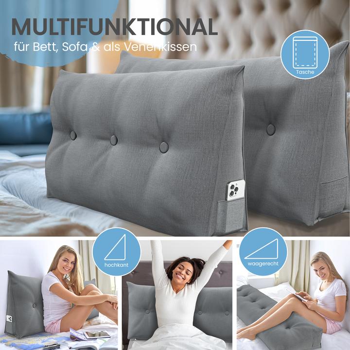Immagine prodotto Aktivshop Cuscini per il letto e la schiena (20 x 180 x 50 cm)