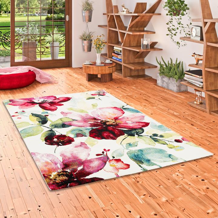 Produktbild Pergamon Designer Teppich Brilliant Blumen (120 x 170 cm)