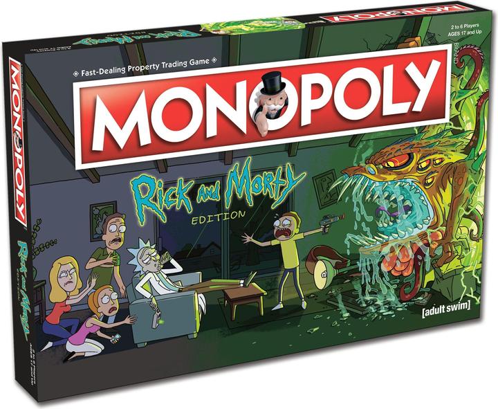 Actual product image Rick And Morty MONOPOLY RICK&MORTY Game (English) (English)
