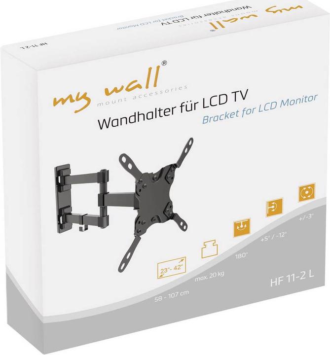 Produktbild myWall HF 11-2 L TV-Wandhalterung 58,4 cm (23" 106,7 cm (42" N (Wand, 42", 20 kg)
