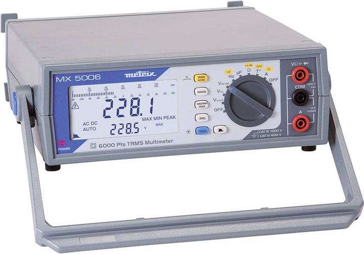 Image du produit Metrix Multimètre de paillasse Pour vos applications de laboratoire simples et efficaces (CAT III 1000V)