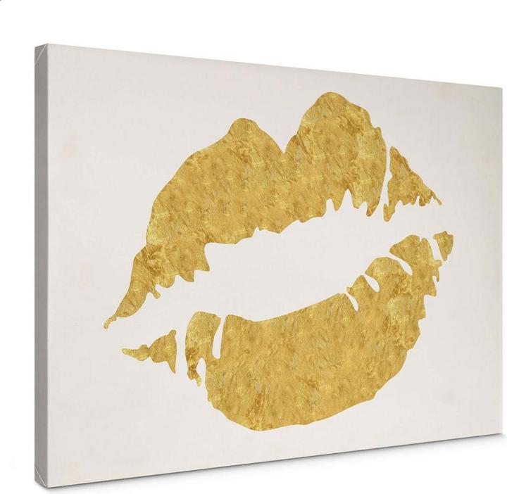 Image du produit Trenddeko Lèvres d'or (60 x 40 cm)