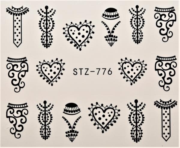 Produktbild Nagellack24 Nail Art Sticker Wassertransfer 776 (Nagelkleber)