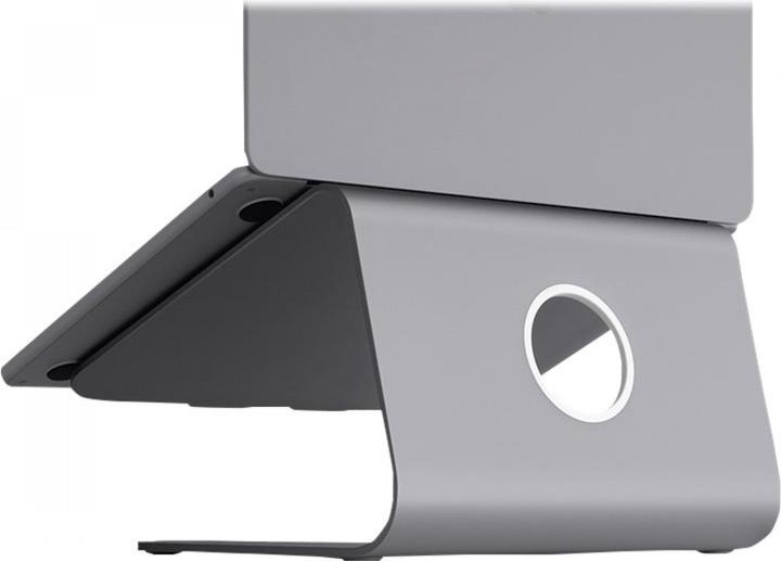 Actual product image Raindesign mStand Laptop Stand midnight 26,5cm support surface ergonomic table stand aluminium MacBook