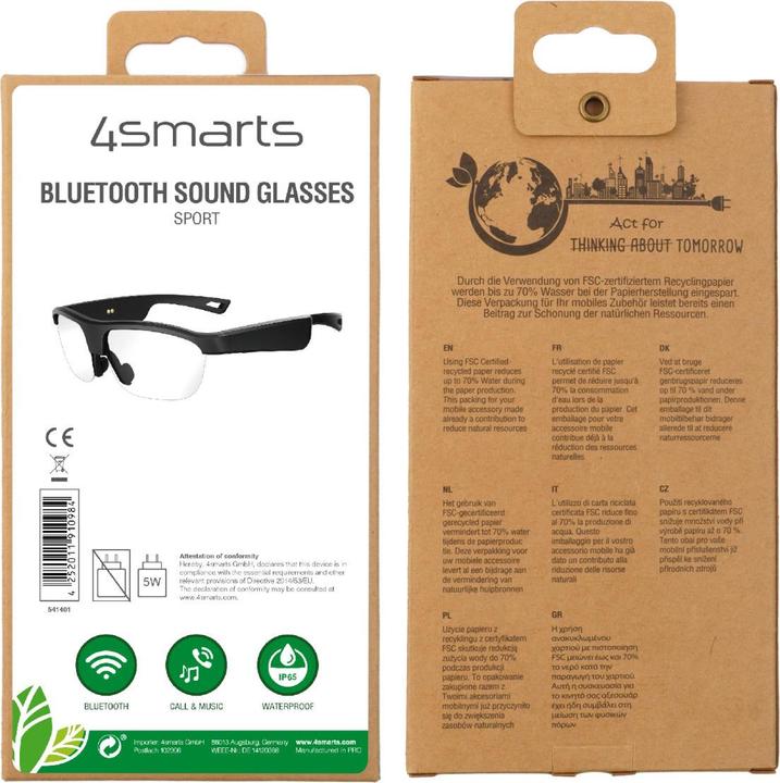 Produktbild 4smarts Bluetooth SoundGlasses Sport (Kabellos)