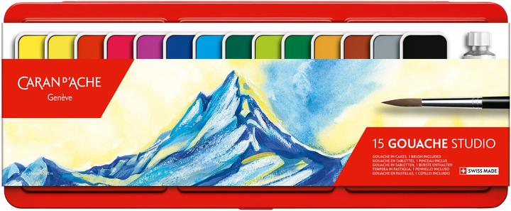 Caran d'Ache Gouache Studio Tabletten Metallschachtel (Multicolore)