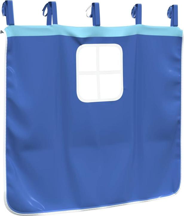 Actual product image VidaXL Curtains for loft bed blue polyester,Colour: blue (100 x 75 cm, 34 x 75 cm, 60 x 75 cm, 85 x 76 cm, 80 x 43 cm)