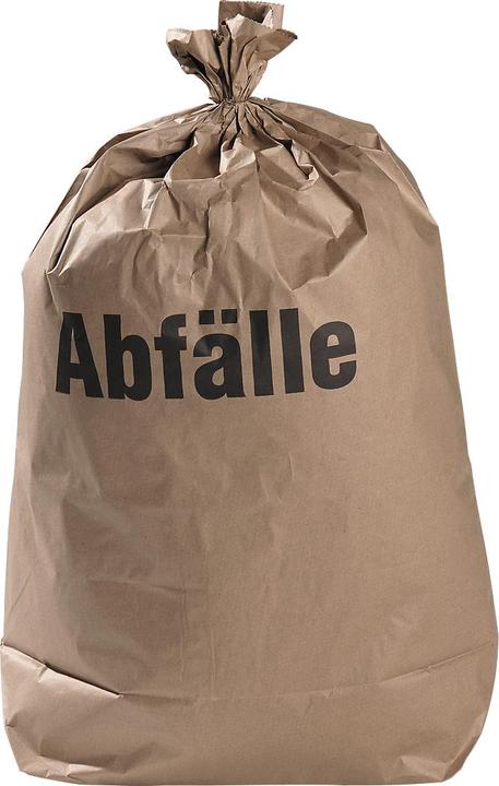 Deiss Abfallsäcke Papier, nassfest, 120 Liter, 100 Stück (100 x, 120 l)