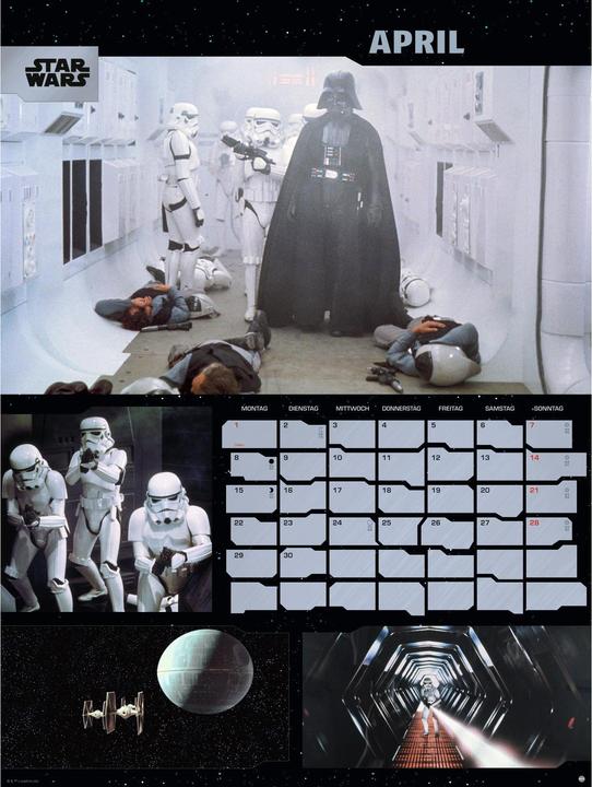 Produktbild Star Wars Broschur XL Kalender 2024 (45 x 30 cm, Deutsch)
