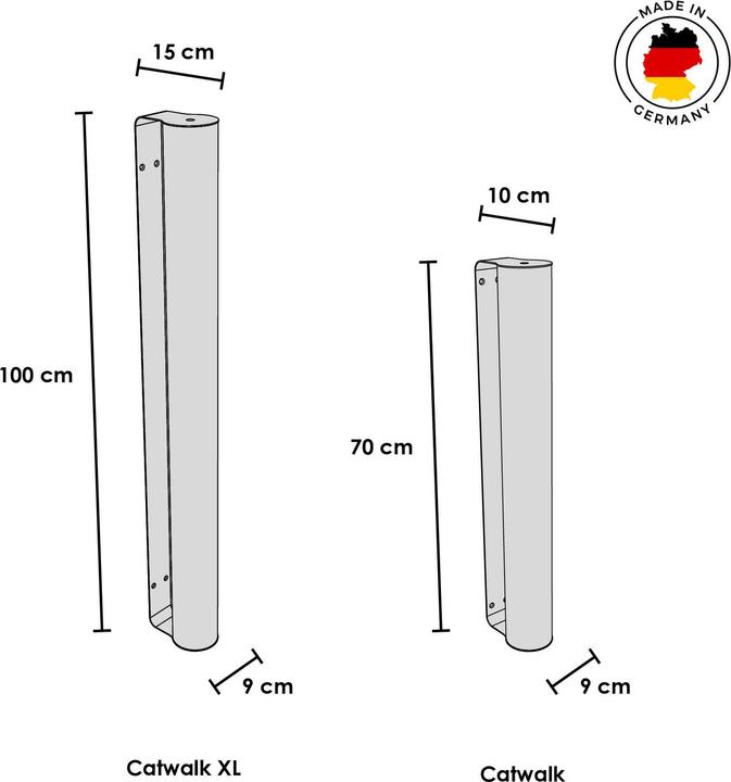 Produktbild LucyBalu CATWALK Kratzstamm (9 cm, Weiss, Sand)