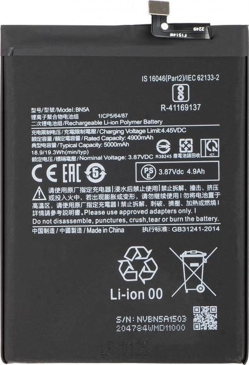 Immagine prodotto Aftermarket Akku BN5A für Redmi 10 2022 / Note 10T 5G / 10 (2021) / Note 10 5G / Poco M3 Pro 5G
