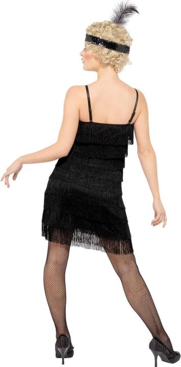 Actual product image Smiffys Womens/Ladies Deluxe Flapper Fringe Costume Set (L)