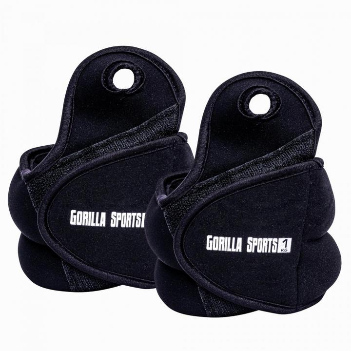 Gorilla Sports Poignets de poids (2 x 1 kg)