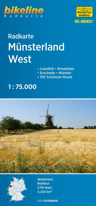 Produktbild Radkarte Münsterland West (RK-NRW01)