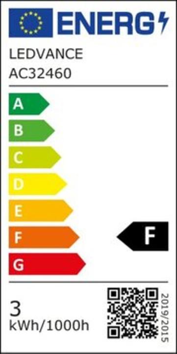 Etichetta energetica Ledvance Lampada a goccia a LED (E27, 2.50 W, 250 lm, 1 x, F)