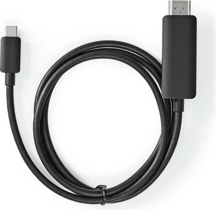 Produktbild Nedis USB-C Adapter - USB 3.2 Gen 1 - USB-C Stecker - HDMI Stecker - 4K@60Hz - 1.00 m - Rund - Verni (USB Typ-C, 100 cm)