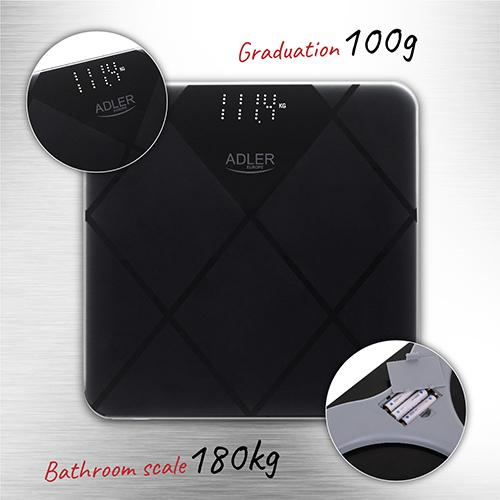 Produktbild Adler Electronic body scales AD-8169 (180 kg)