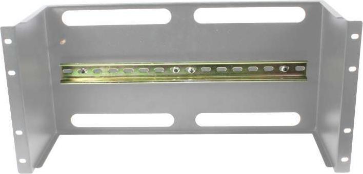 Actual product image Allnet 19" rack Device holder for top-hat rail/DIN rail devices, T150mm/5U, light grey, front mounting