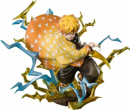 Actual product image Bandai ST Demon Slayer Zero Zenitsu Agatsuma Thunderclap 15cm