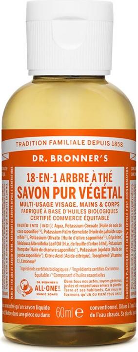 Dr. Bronner's 18-IN-1 Teebaum (Flüssigseife, 60 ml)