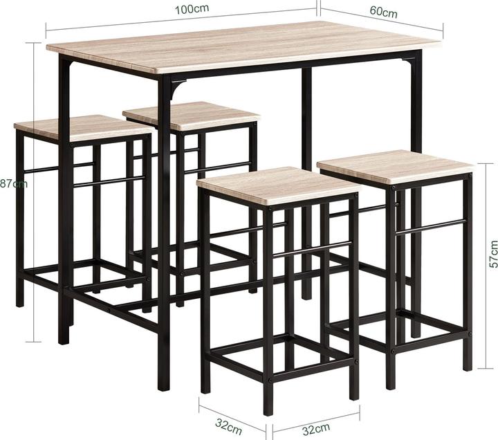 Produktbild SoBuy OGT11-N (100 x 87 x 60 cm)