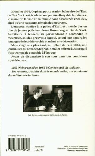 Produktbild La disparition de Stephanie Mailer (Französisch, Joël Dicker, 2022)