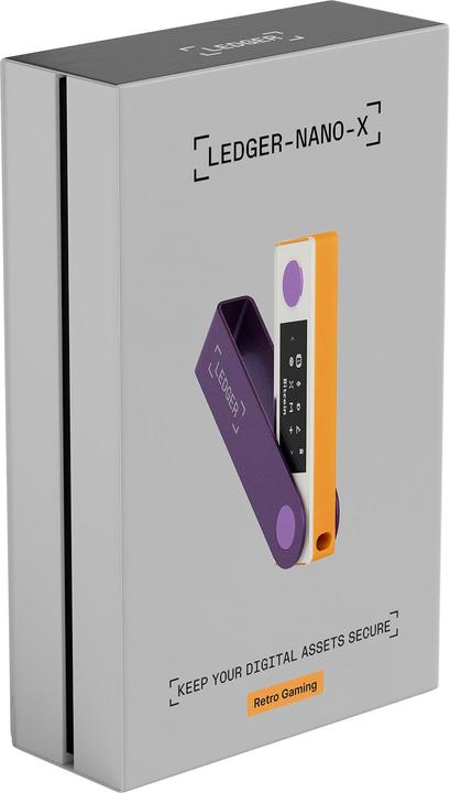 Produktbild Ledger Nano X Retro Gaming (Bitcoin, Ethereum Classic, Cardano, TRON, Dogecoin, Ripple, Litecoin, Bitcoin Cash, Ether, Stellar, Monero)