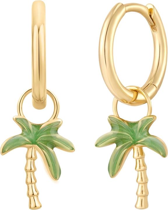 Actual product image Glanzstücke München Ladies earrings palm tree - 35880 (Sterling Silver)