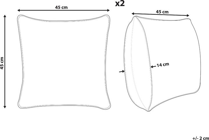 Actual product image Beliani Vallota (45 x 45 cm)