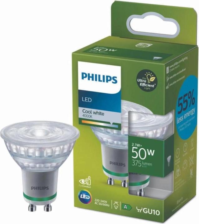 Actual product image Philips LED Classic (GU10, 2.10 W, 375 lm, 1 x, B)