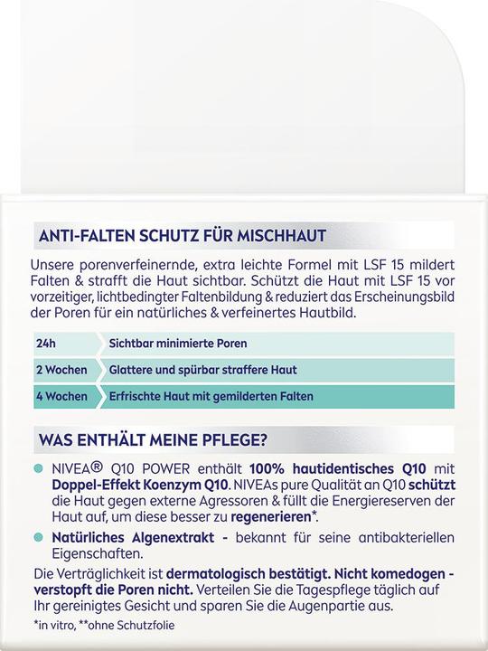 Actual product image NIVEA Q10 Power (50 ml, Day cream, SPF 15)