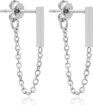 Image du produit Trolli Troli - Fashionable boucles d'oreilles en acier avec chaînes VAAXF266S (L)
