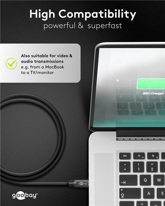 Image du produit S-Conn USB C – USB C (1 m, USB 3.1, 60 W)